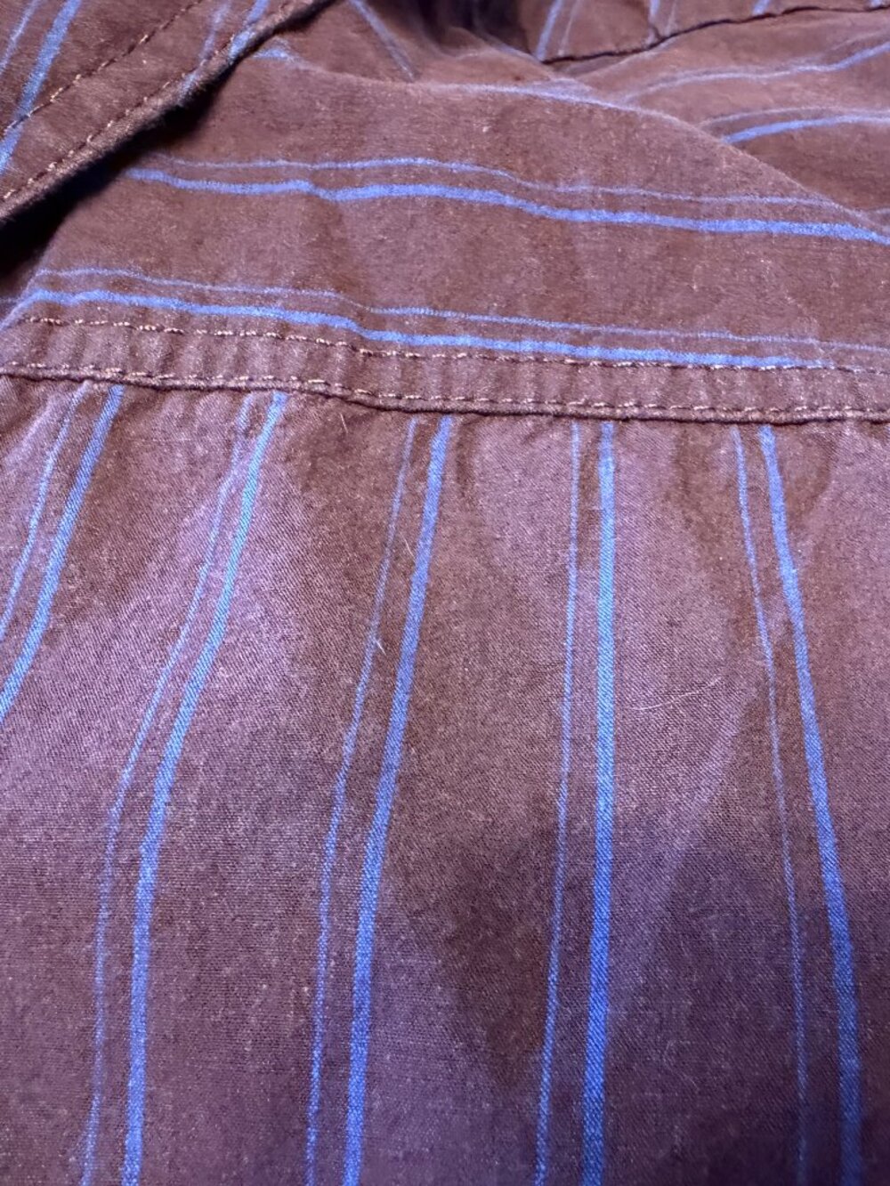 By Anthropologie Striped Shirting Parachute Jumpsuit, size M - Picture 8 of 11